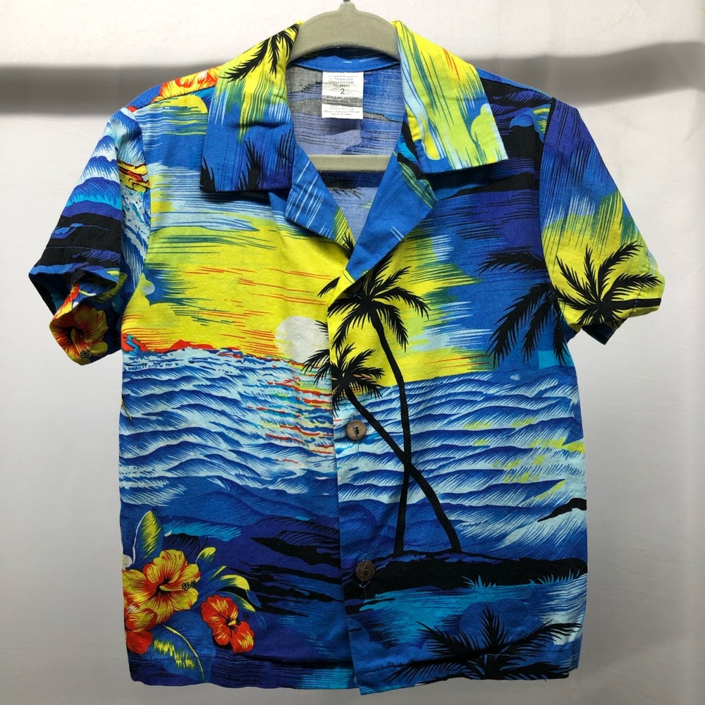 Palmwave Toddler size 2 Hawaiian shirt